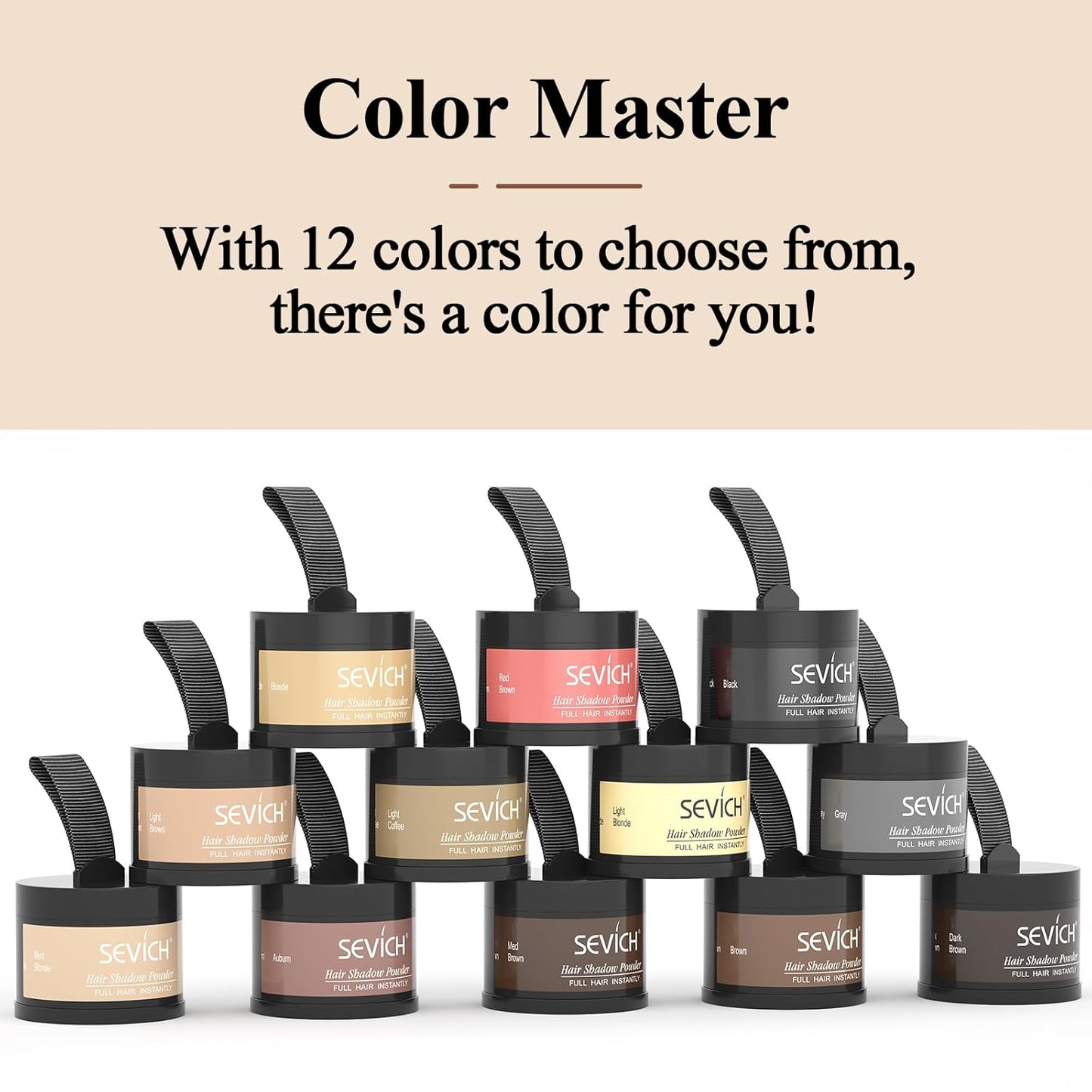 Sevich HairFill™ Instant Hairline & Root Cover Powder