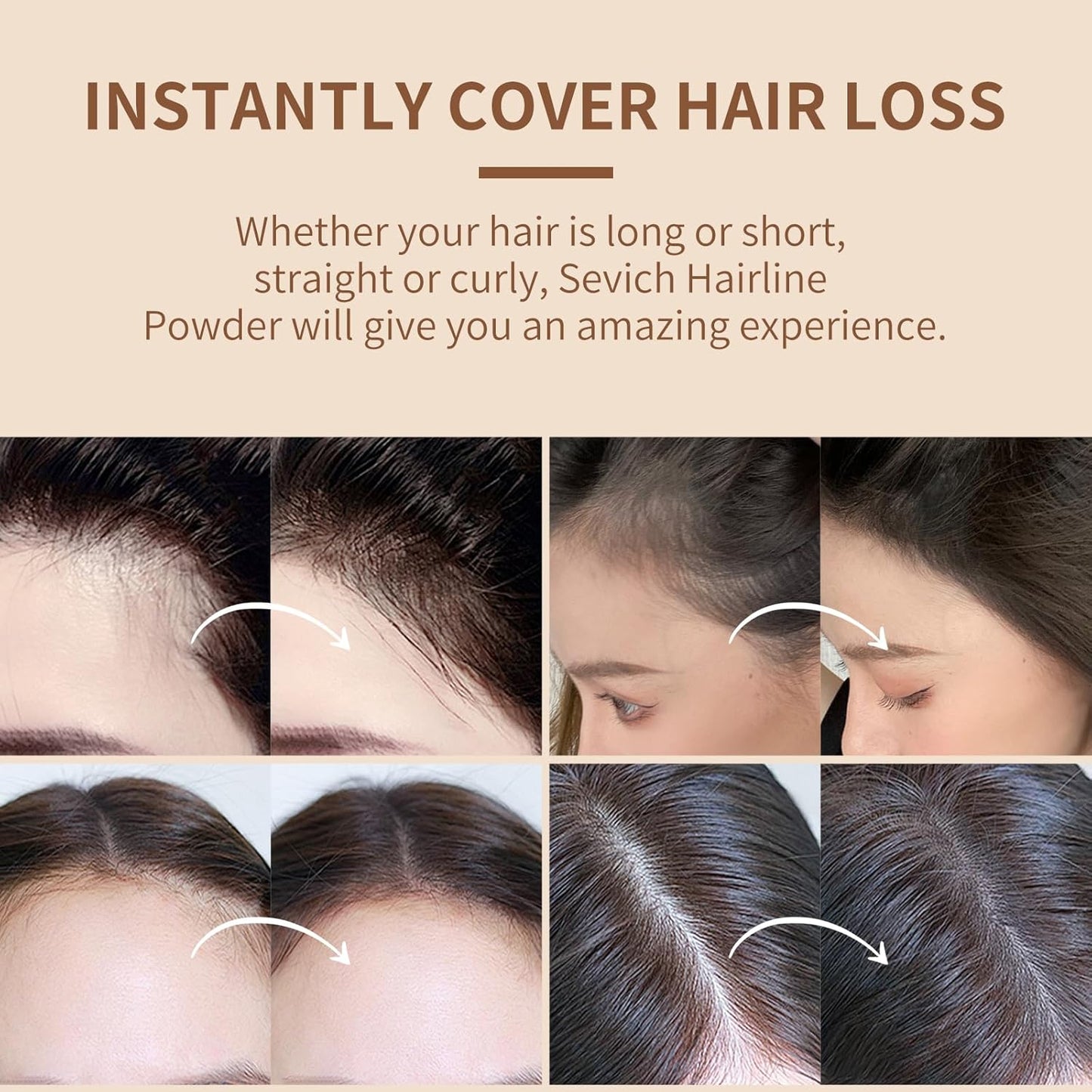 Sevich HairFill™ Instant Hairline & Root Cover Powder