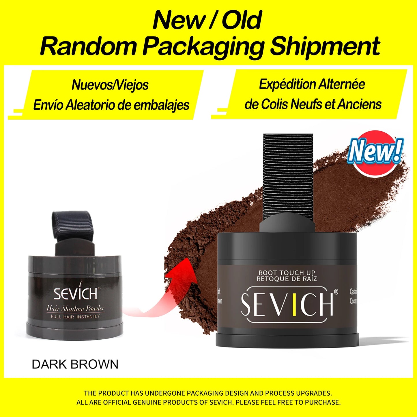 Sevich HairFill™ Instant Hairline & Root Cover Powder